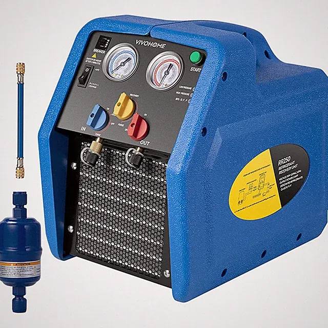 3/4HP Portable Refrigerant Recovery Machine HVAC AC Tool R1234yf R134a R32 110V