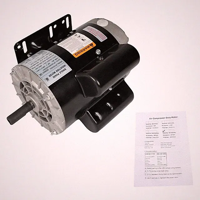 3HP 1Phase SPL Air Compressor Electric Motor 3450RPM 56Frame 115/230v 5/8"Shaft