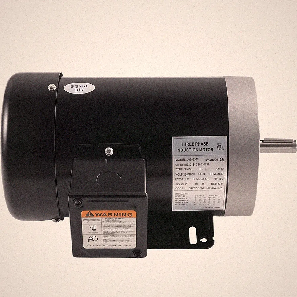 3HP Air Compressor Electric Motor, 230V 56C Frame 3450RPM, 5/8" Keyed Shaft