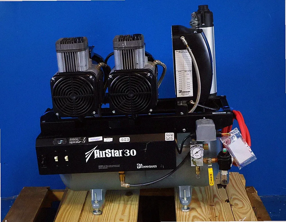 Air Techniques AirStar 30 Dual Dental Air Compressor 1.5HP 3-4 User 220V AS30