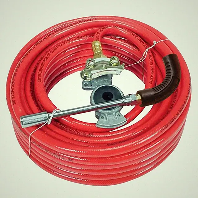 Amflo 574-50GH 3/8" x 50' PVC Glad-Hand Air Hose Red