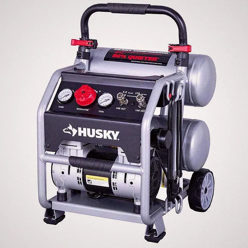 Husky 4.5 Gal. 175 PSI Portable Electric Quiet Air Compressor
