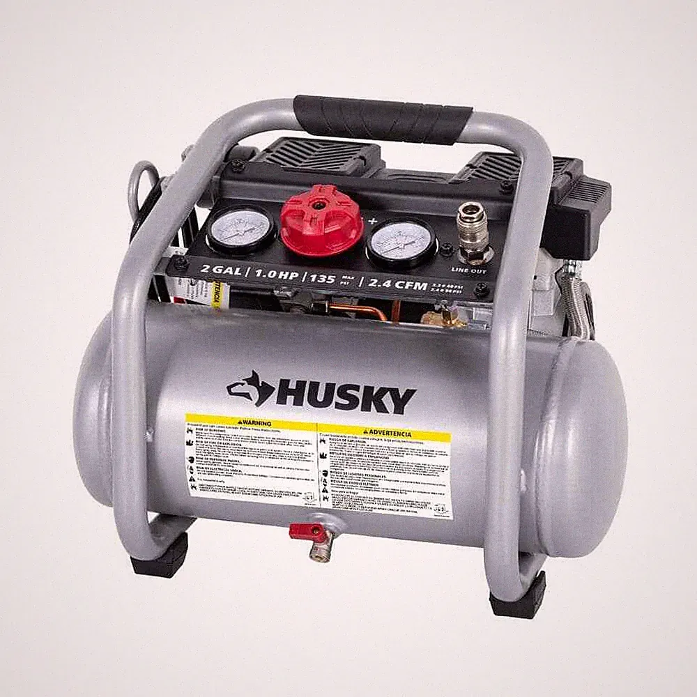 Husky Husky 2 gal. 135 PSI Portable Electric Quiet Air Compressor