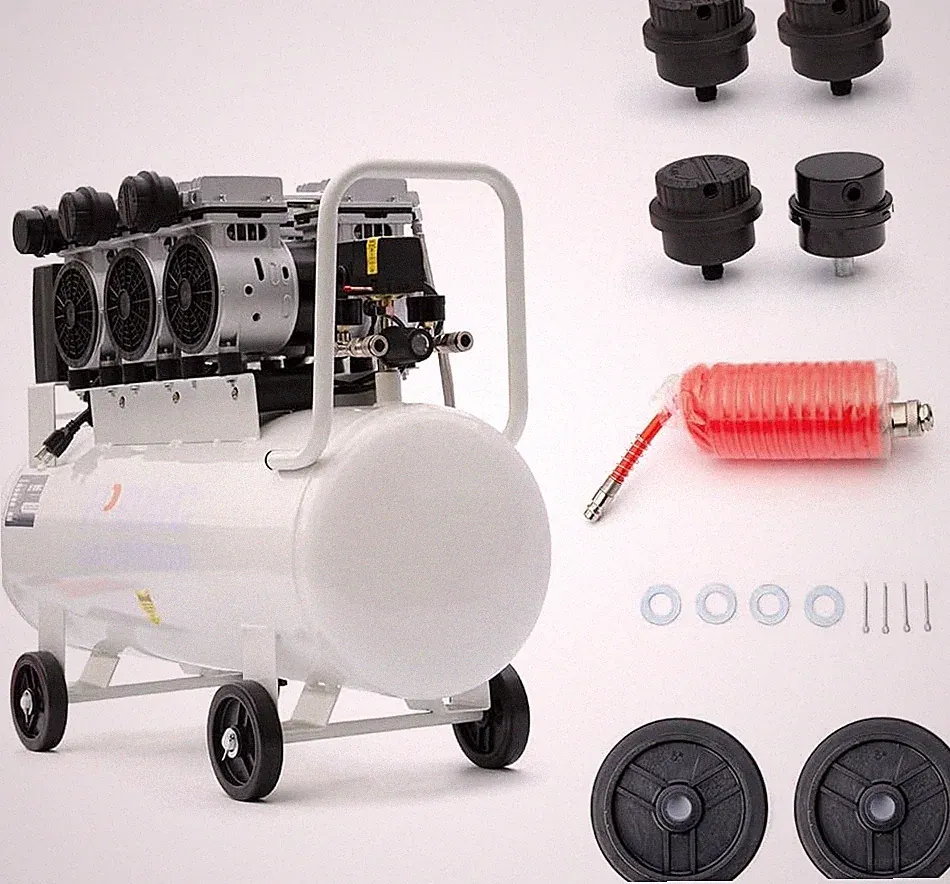 Quiet Air Compressor 3 HP Oil Free Max 115 PSI 17CFM Portable w/ 17 Gallon Tank