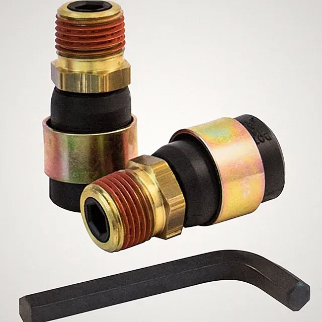 Rubber Air Line Quick Repair Swivel Kit, 3/8 NPT Fittings, Truck, Trailers